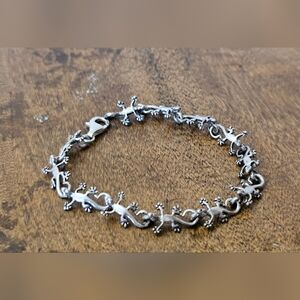 Silver Gecko Bracelet